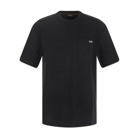 Z Zegna, T-Shirts Zwart, Heren, Maat:M