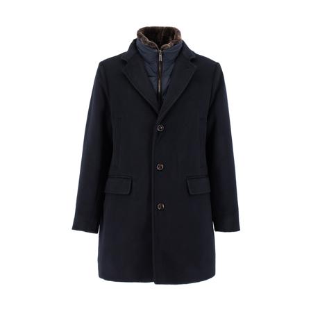 Moorer Single-Breasted Jass , Blauw , Heren , Maat: L Jassen