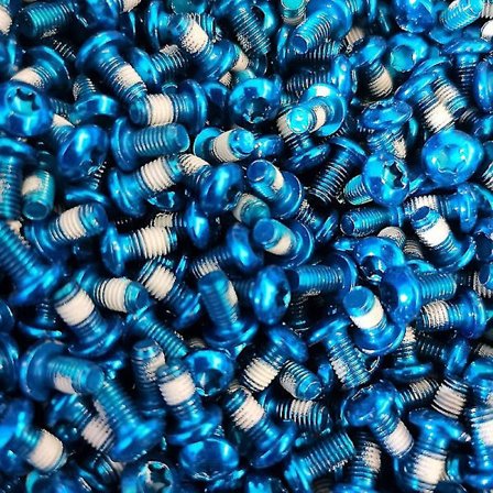12 st Torx-bultar Färgglada Cykel Torx-skruvar Fästskruvar Broms Tillbehör