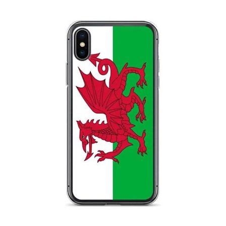 iPhone-kuori - Walesin lippu - iPhone XS - Pehmeä - Täysi suoja - Monivärinen
