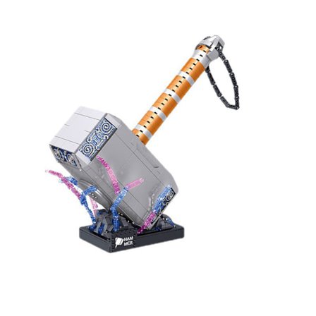 Marvel Thor Hammer Modellbyggstenar - Roligt att bygga och leka - 975 bitar