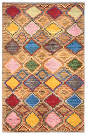 Moroccan Berber - Afghanistan Hand Knotted 114X185 Rug Afghanistan