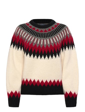 Fair Isle Wool-Cashmere Sweater Cream Polo Ralph Lauren