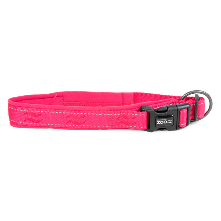Selected by ZOO - Hundehalsbånd Rufus justerbar 25 mm x 45-55 cm Rosa - Hund - Halsbånd - ZOO.no