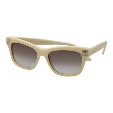 Valentino Vintage Pre-owned Plast solglasgon beige, Dam Vintage Accessoarer, Dam, Storlek: ONE SIZE