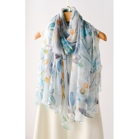 Gröna, damhalsdukar, lätta halsdukar, presenter till familjen, fr