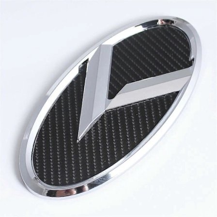 1 stk. K Logo 3D Emblem Bil Front Bagklap Hjelm Badge Klistermærker til Sorento Sportage Optima Forte StingerRio K5