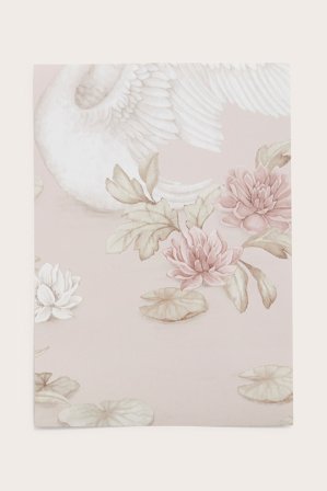 Newbie | Próbka tapety Lily Swan | Jasnoróżowy