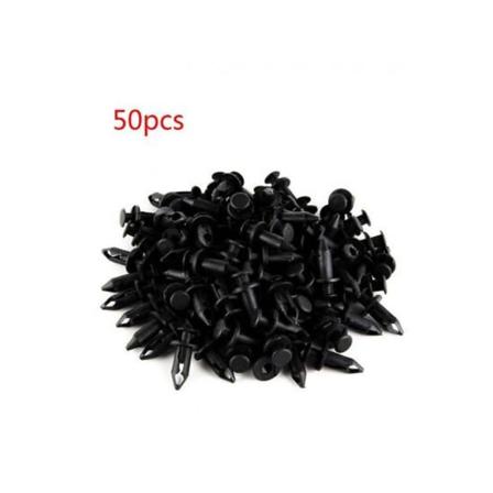 50 stk 8mm ABS plastskjermklips karosserinitter hullklips bolter