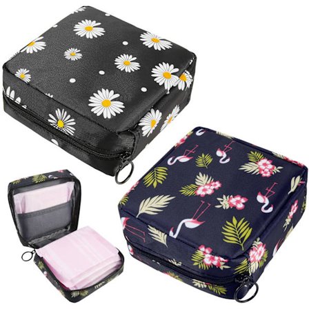 Opbevaringsposer til hygiejnebind, Vandtæt opbevaringspose til hygiejnebind med lynlås, Første menstruationspose til piger/kvinder