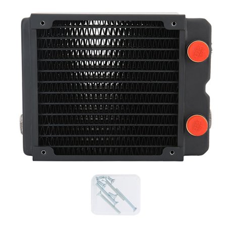 Computer Vandkøling Kobber Radiator 3-Lag 12-Rør PC Køler Heatsink 120mm G1/4