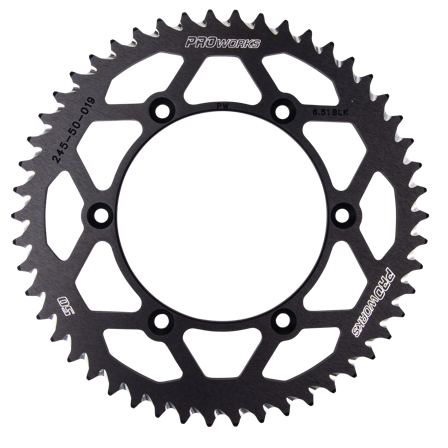 Zadní Rozeta Proworks Aluminium Černá - Yamaha TT-R 230 2005-2005