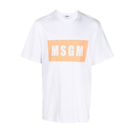 Msgm T-Shirts Hvid, Herre