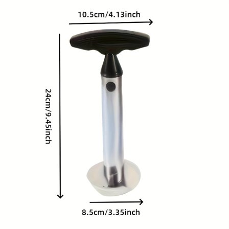 Ananasurgrävare och skivare i rostfritt stål som är ergonomiskt utformad för komfort. Detta multifunktionella verktyg är perfekt för att ta bort 