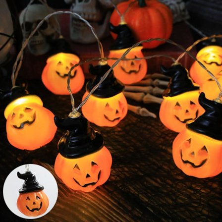 Halloween Pumpkin String Lights Lantern 3 3
