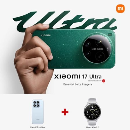 Xiaomi 17 Ice Blue 12GB RAM 512GB ROM+ Watch 2 Bundle