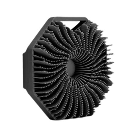 Polygonal Silicon Kropp Skrubber Bad Borste Med Ergonomiskt Handtag Portabel Dusch Massage Rengöring Borste