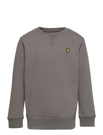 Classic Crew Neck Fleece Sweatshirt Trøje Grå Lyle & Scott Junior