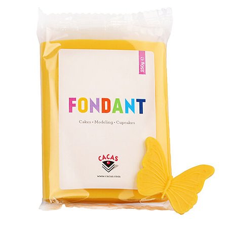 CACAS Fondant Gul 250g