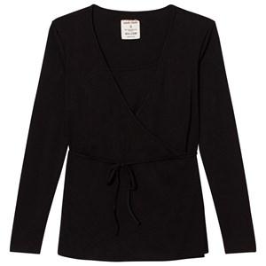 Mom2Mom Wrap Top Black M - Maternity tops - M - Black