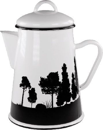 Hällmark Enamel Coffee Pot eating utensils White OneSize