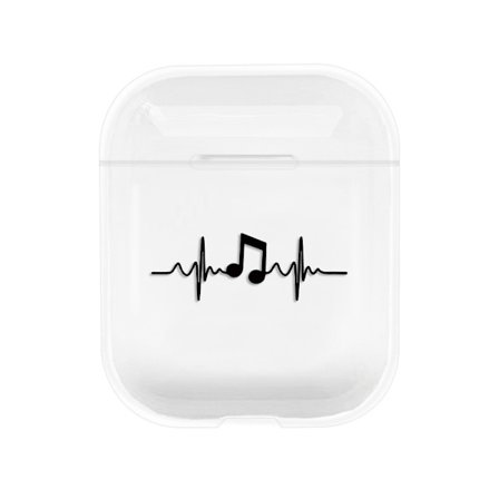 Läpinäkyvä kova kotelo yhteensopiva AirPods 1 & 2 kotelon kanssa Ultra ohut PC kotelo Söpö animoitu kuvio Tikkukuva Lataus Iskunkestävä Kuulokkeet 