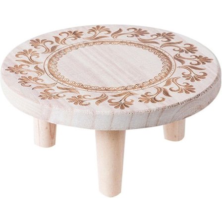 Träväxtbord, Rund Pall, Växtställ, Blomkruka, Krukväxt, Trädgård, Vardagsrum