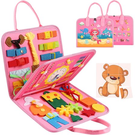 Montessori Legetøj til Småbørn, Uddannelsesmæssig Læringsaktivitet Sansestavle, Udviklende Sansestavle til Finmotorik, Rejselegetøj til Fly Bil