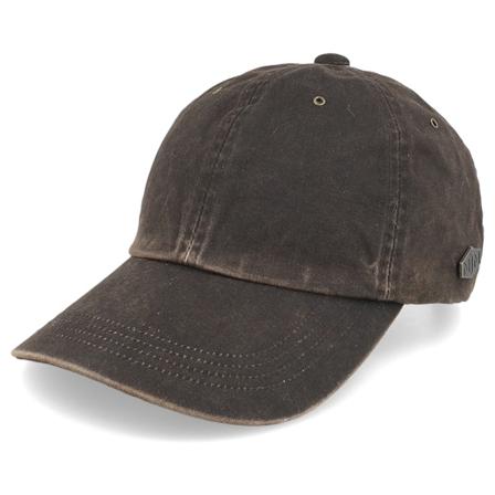 MJM Hats - Brun unconstructed Caps - Ron Antique Cotton Brown Dad Cap @ Hatstore
