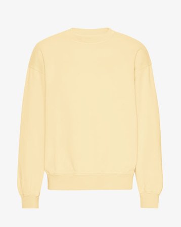Organic Oversized Crew - Soft Yellow - Male - L