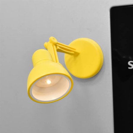 Mini Lampe Kjøleskapmagnet, Søt LED Bord Foldbar Lampe Nyhet Kjøleskapmagnet, Nattstudie Reise Bærbar Lampe