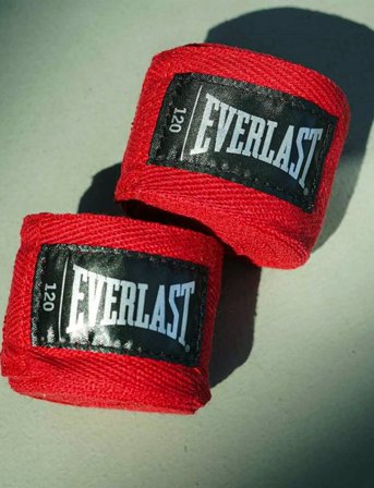 EVERLAST Core Handwraps, 305 Cm - Red - ONE SIZE