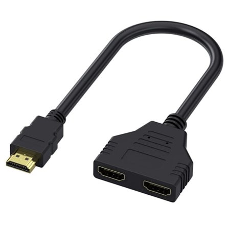 HDMI-splitteradapterkabel HDMI-splitter 1 in 2 ut 1080P