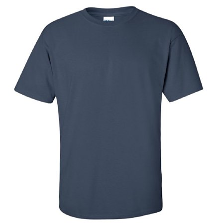 Gildan Ultra Cotton T-shirt med kort ärm för män, M, blå skymning