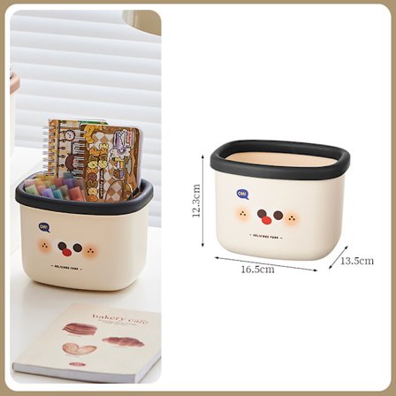 Mini-papperskorg för skrivbordet utan lock