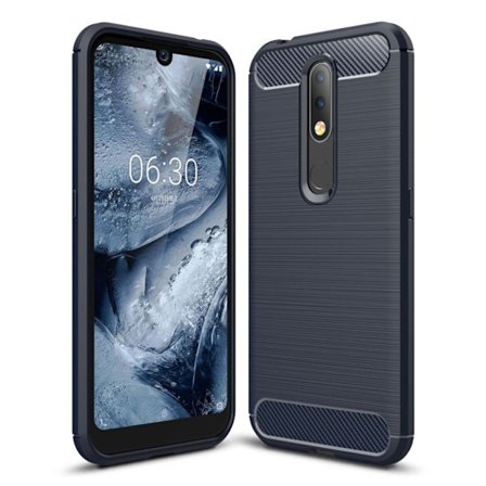 Carbon Flex Nokia 4.2 skal - Blå
