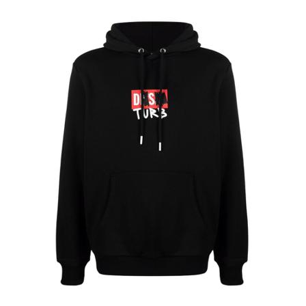 Diesel, Sweatshirt Czarny, Mężczyzna, Rozmiar: XS