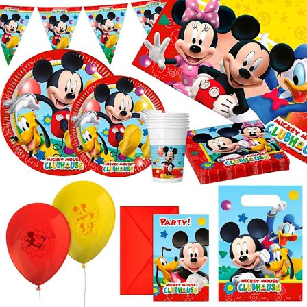 Festtillbehörssats Mickey Mouse 66 delar