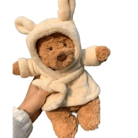 Jellycat Bartholomew Bjørn Badekåpe Myk Kosedyr Plysj |10.3 "| Valentinsdag Morsom Gaveidé Søt Plysjdukke