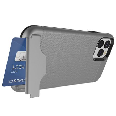 iPhone 11 Pro Max - Genomtänkt Skyddsskal med Kortfack