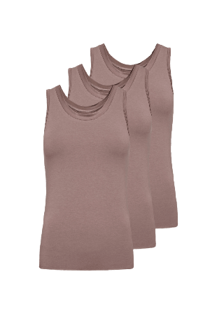 JBS of Denmark Ekologisk Bambuviskos, 3-pack Top, Rosa Linnen Dam Röd XXL