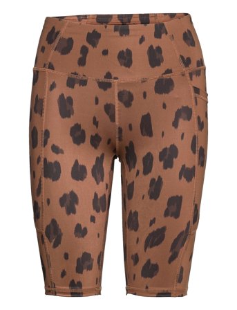 W. Tonal Leo Biker Shorts Brown Svea