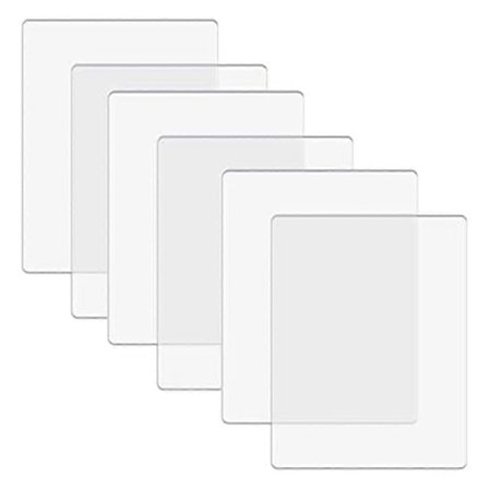 6 stk. Standard Skæremåtter til Stansemaskine, Polycarbonat Plast Skærebræt, Skæremåtte