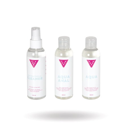 Vuxen Aqua & Aqua Anal Glidmedel + Toy Cleaner 3x150ml - Vuxen.se - Rengöring av sexleksaker