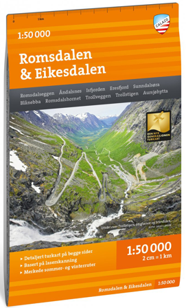 Calazo Turkart Romsdalen & Eikesdalen 1:50 000