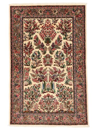 Annodato A Mano Saruk Tappeto 129X198 Di Lana Marrone/Nero Piccolo