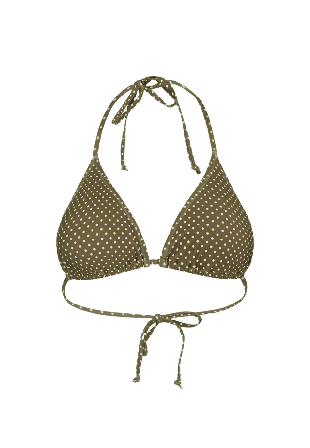 Becksöndergaard Polka Dot Bel Bikini Top Bikiniöverdelar Dam Grön XL