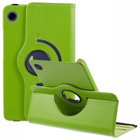 SKALO Samsung Tab A9 360 Litchi Suojakotelo - Vihreä