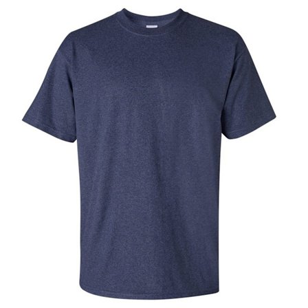 Gildan Mens Ultra Cotton Kortärmad T-shirt S Heather Navy