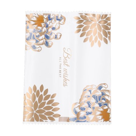 Varmeforseglingspose til småkager og slik, 100 stk., zigzag-design, let at rive over, tryk, udsøgt krysantemum, festgave, let at bruge